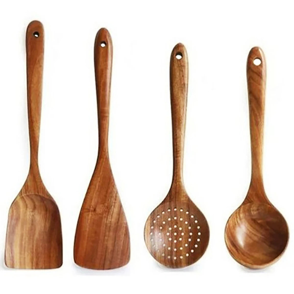 Wood kitchenware cooking set