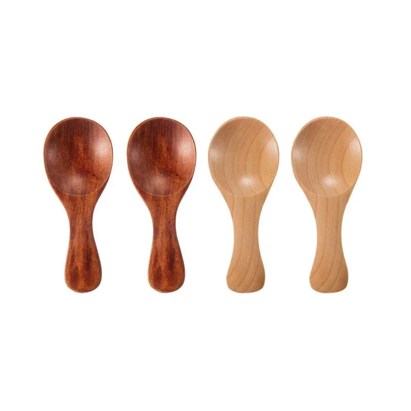 4Pcs mini wooden spoons