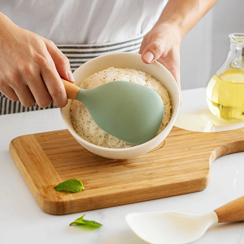Silicone spoon non-stick cooking spoon