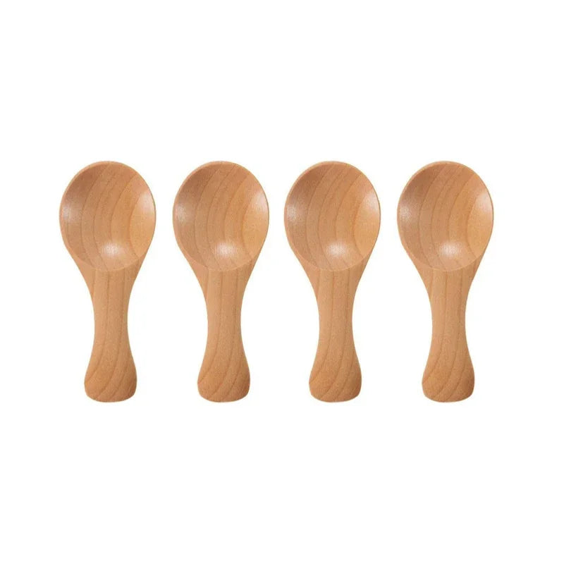 4Pcs mini wooden spoons
