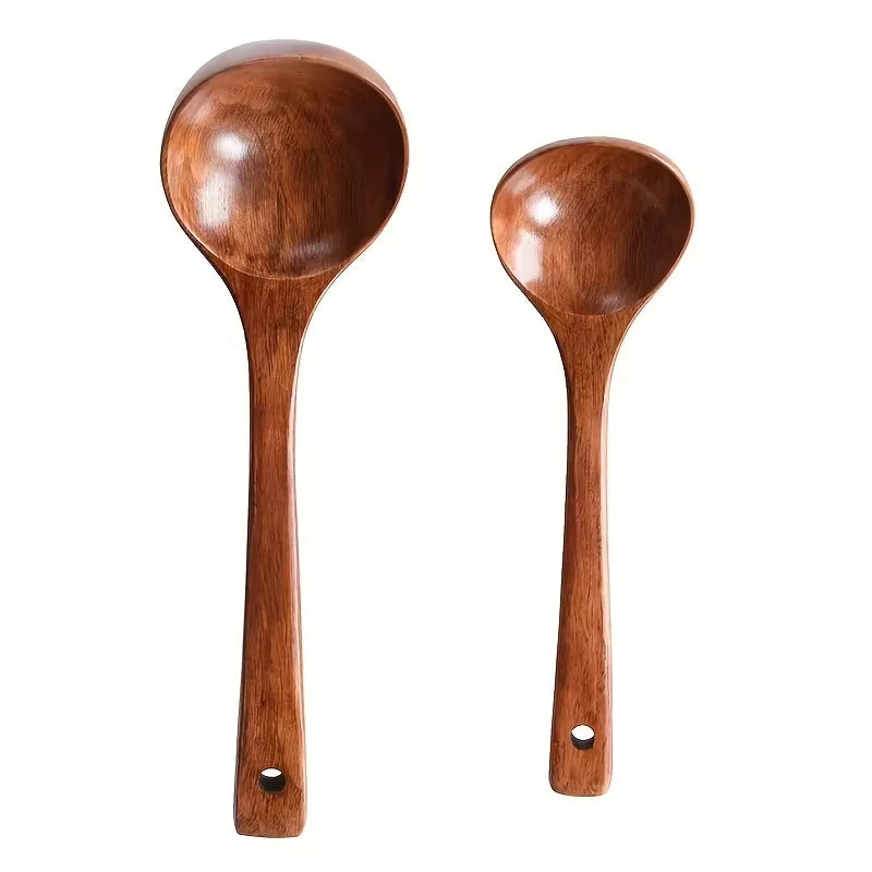 Non-stick wooden cooking spoon