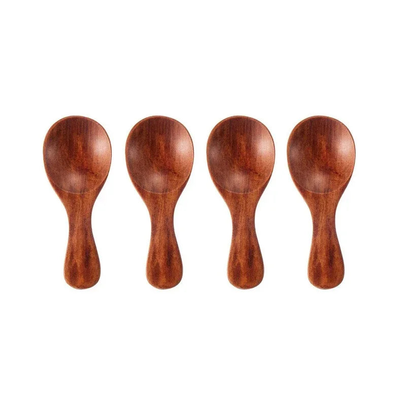 4Pcs mini wooden spoons