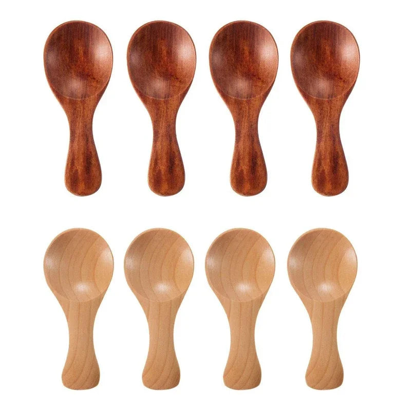4Pcs mini wooden spoons