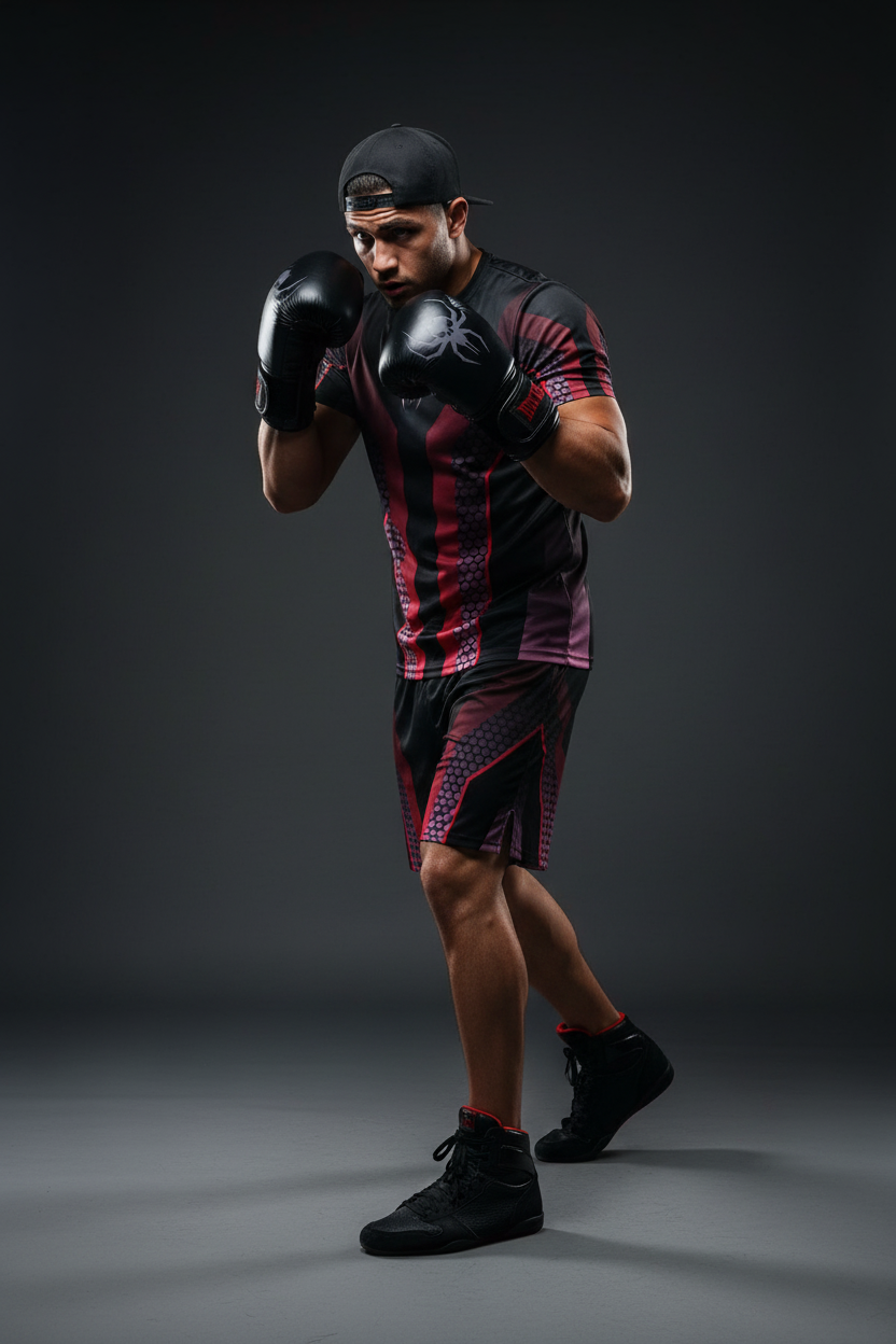 MAVCORE boxer with branded boxing gloves